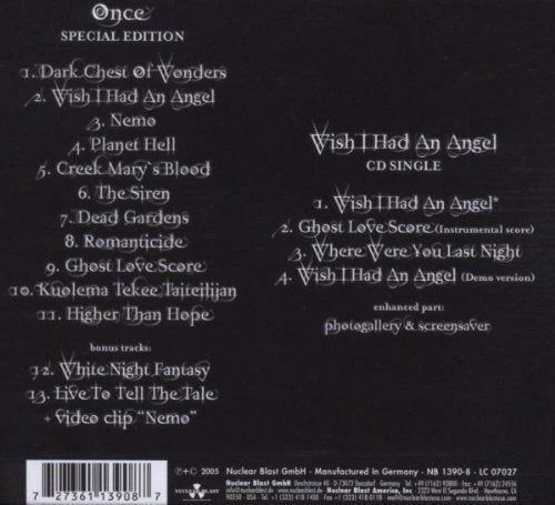 Once+Wish I Had An Angel (Collectors Box), Audio-CD