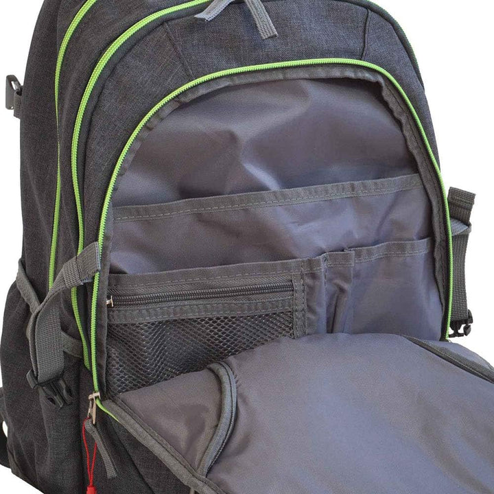 Schulrucksack Travelite Basics ab der 4. Klasse für Mädchen und Jungs (Anthrazit-Neongrün)