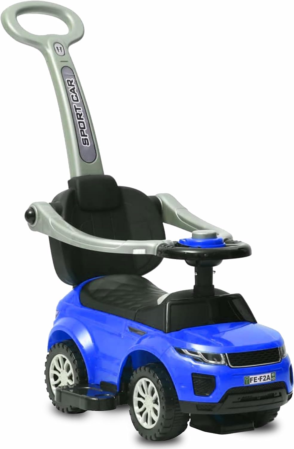 COIL Rutschauto mit der Schiebestange 614W Rutscher Babyrutscher Rutschfahrzeug Blau, Blau