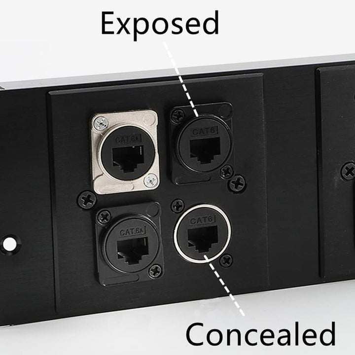 PENGLIN 2PCS RJ45 Buchse für Schalttafelmontage Schraubklemmenadapter, D-Typ RJ45 8P8C Buchse zu 8pi