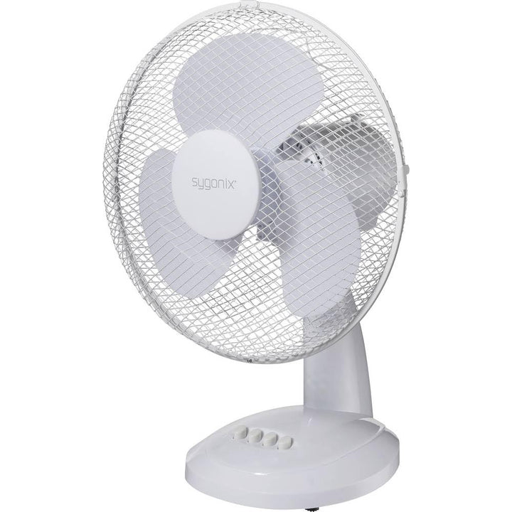 sygonix Tischventilator 40 W (Ø x H) 237 mm x 460 mm Weiss