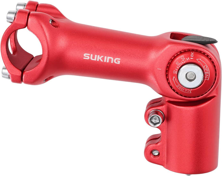 CYSKY Verstellbar Vorbau 25,4 60mm/80mm/100mm 0-90 Grad Verstellbar MTB Vorbau Lenker Vorbau Verstel