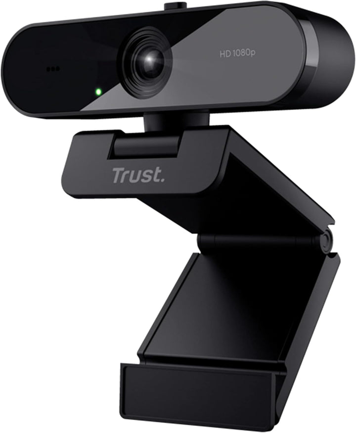 Trust TW-200 ECO Full HD-Webcam 1920 x 1080 Pixel Standfuss, Klemm-Halterung