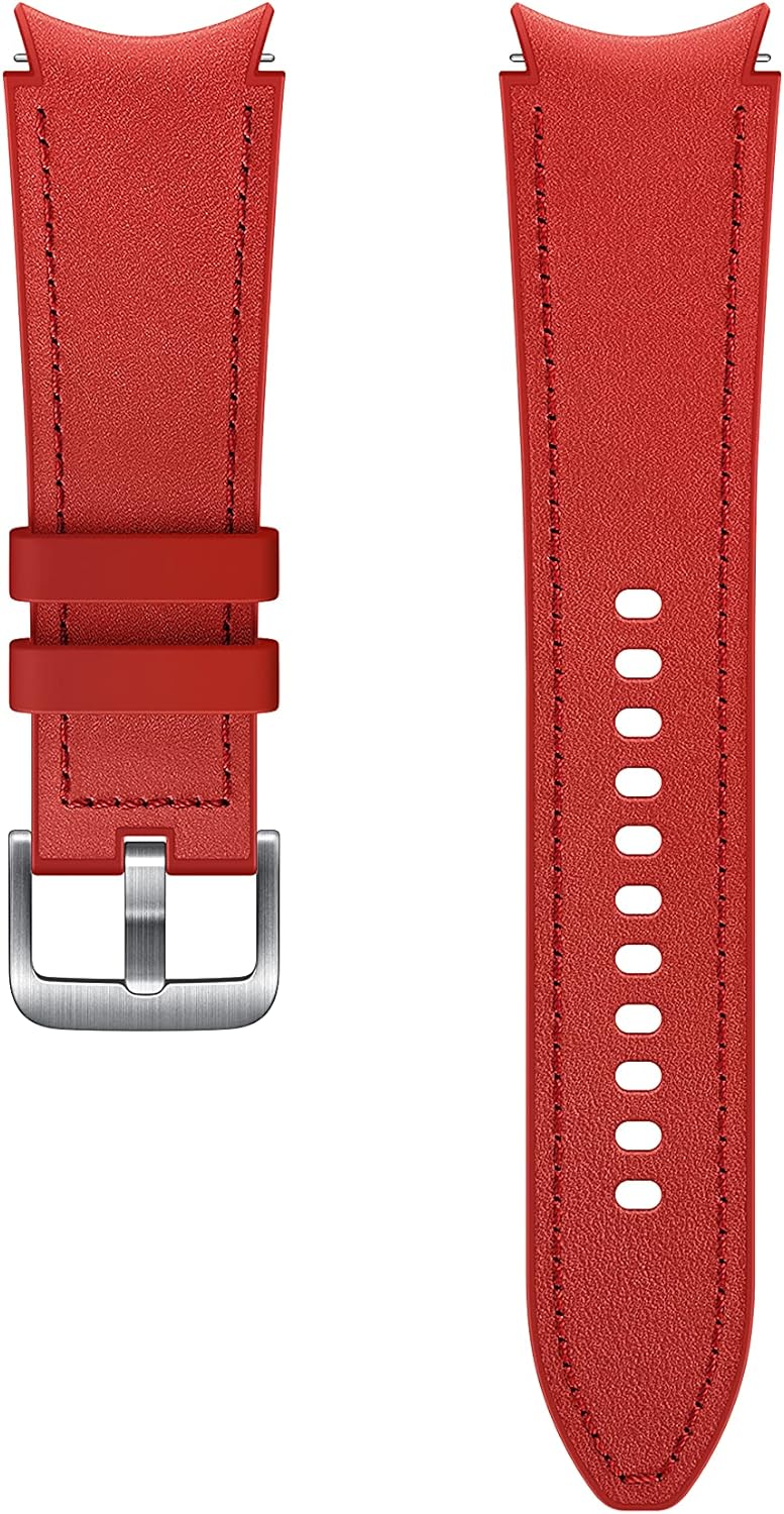 Samsung Hybrid Leather Band 20mm M/L - Red
