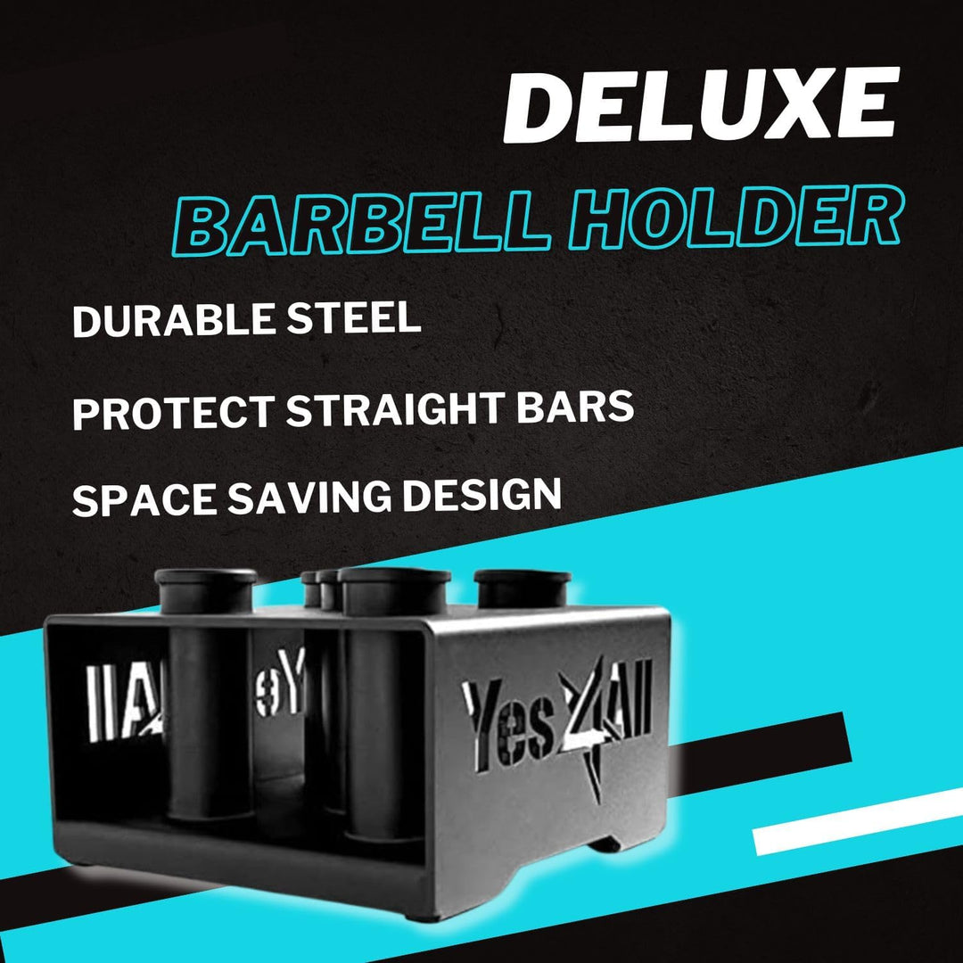Yes4All Vertikale Langhantelständer für 50mm Langhantel - Home Gym Bar Holder Stand for Up To 9 Stag