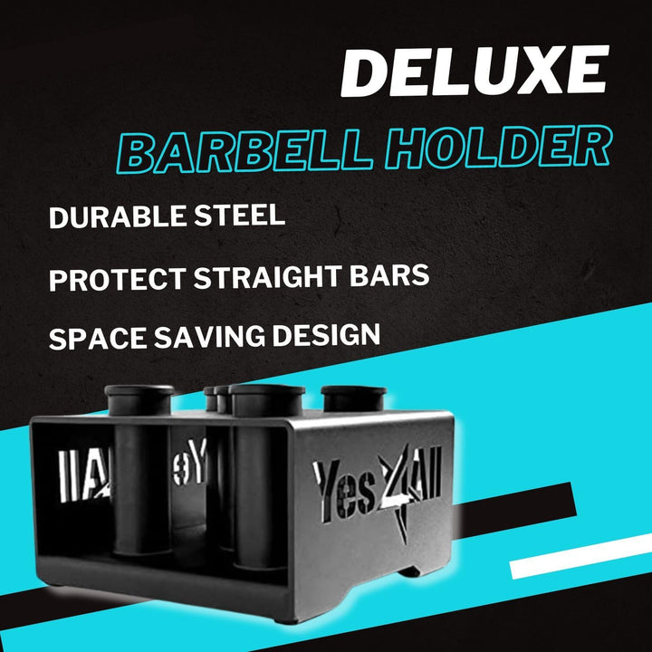 Yes4All Vertikale Langhantelständer für 50mm Langhantel - Home Gym Bar Holder Stand for Up To 9 Stag