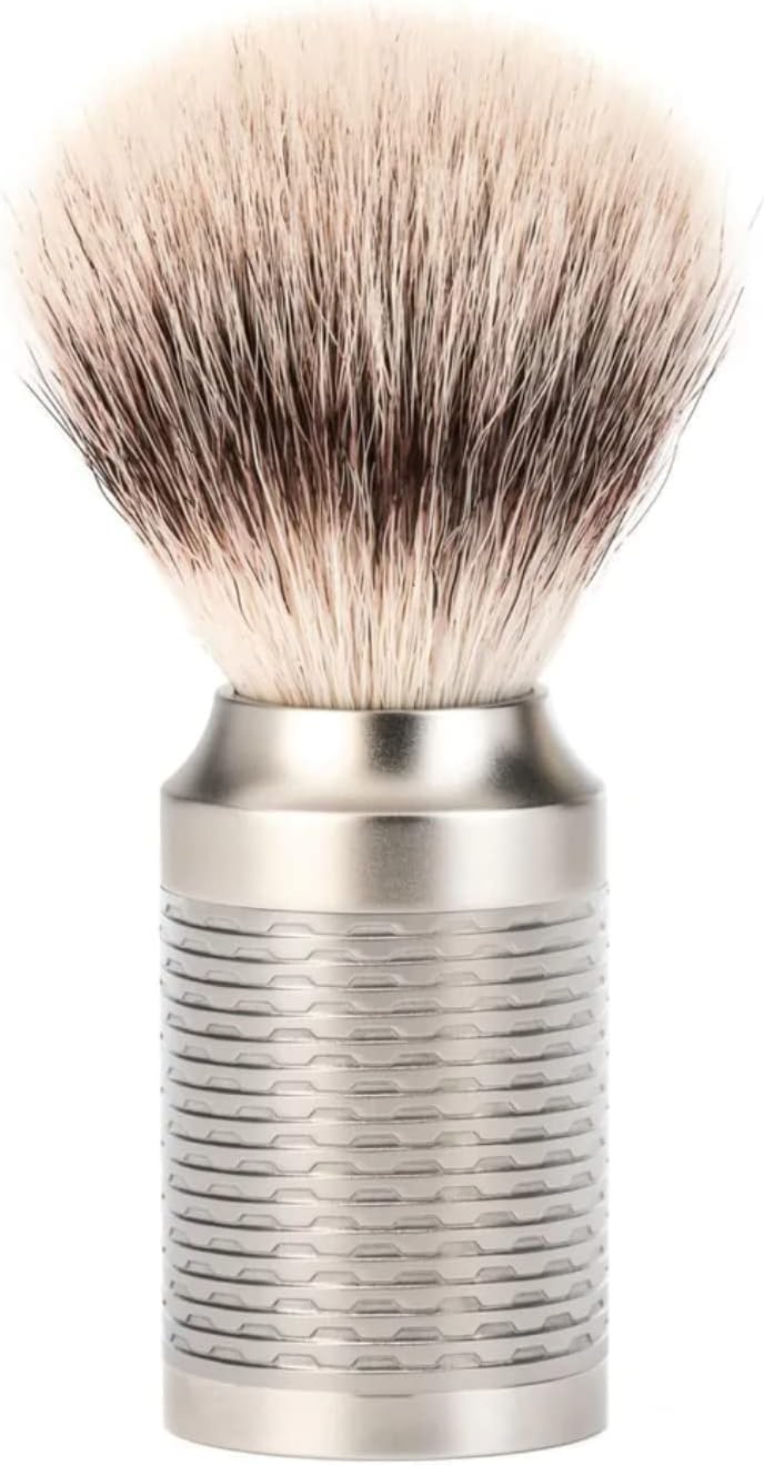 MÜHLE ROCCA Rasierset 3-teilig - Rasierhobel, Rasierpinsel mit Silvertip Fibre, Halterung - Griffe a