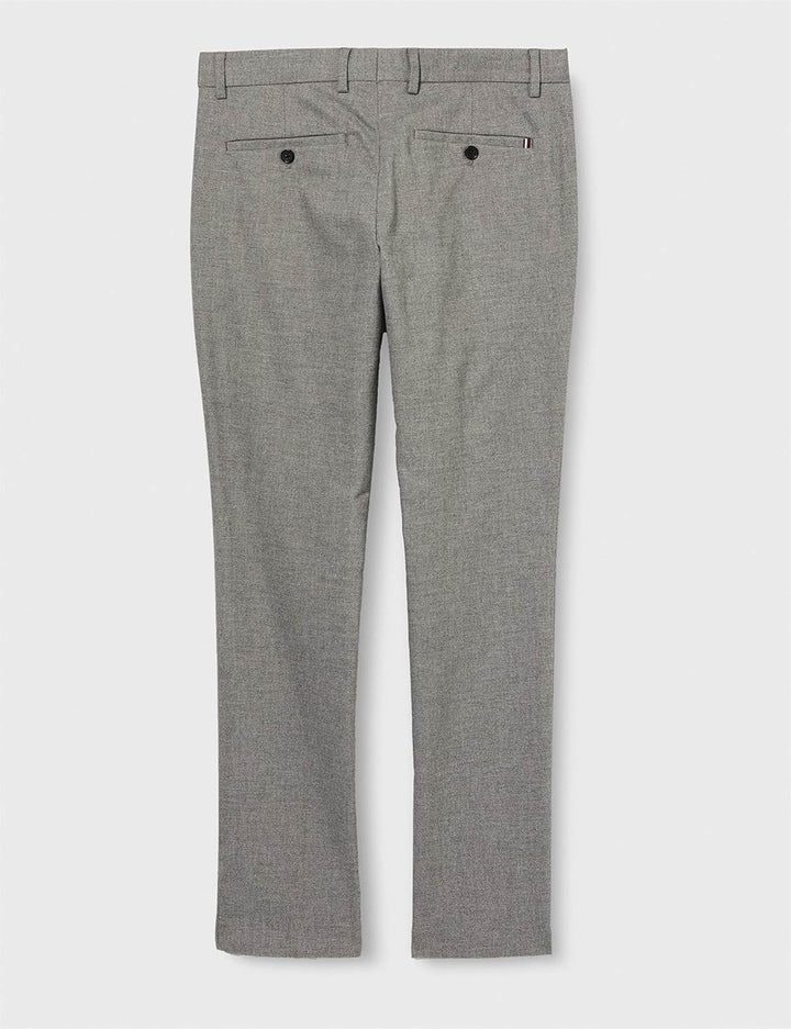 Tommy Hilfiger Herren Stoffhose Bleecker Fake Solid Wool Look mit Stretch 28W / 32L Iron Grey, 28W /