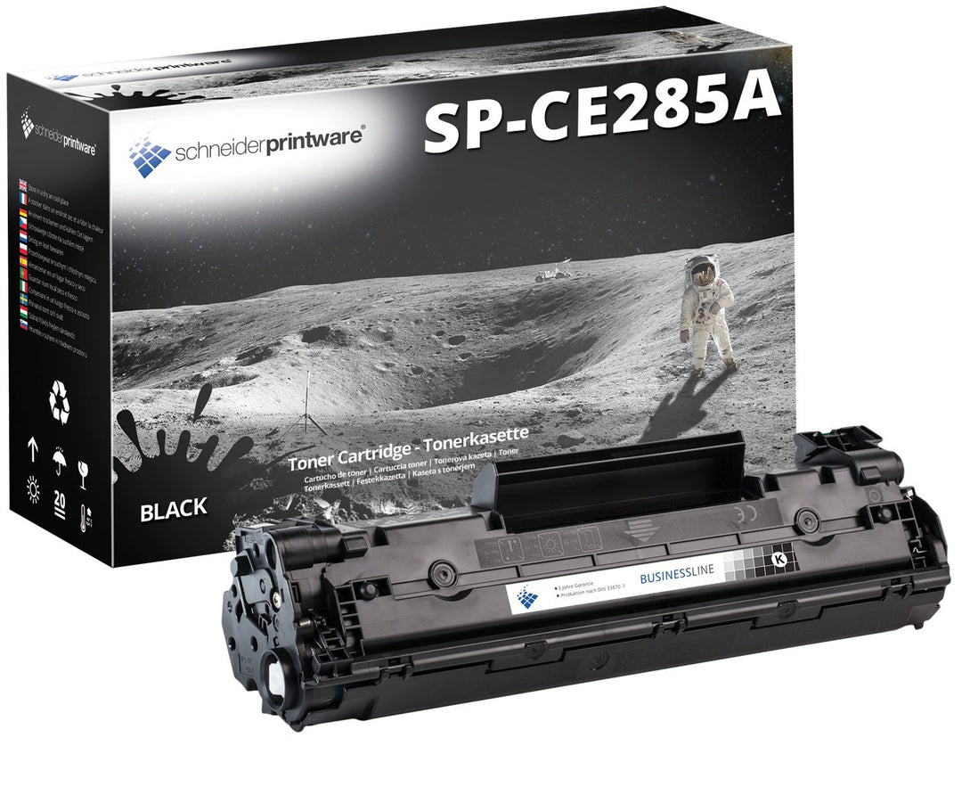 Schneider Printware Toner | 85% höhere kapazität| kompatibel zu CE285A (1PK-CE285a Schwarz)