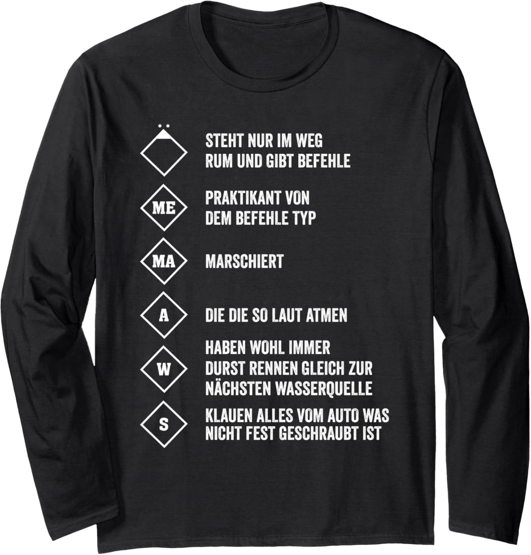Feuerwehr lustige Löschgruppe Feuerwehrmann Langarmshirt