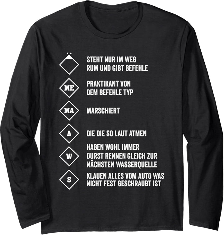 Feuerwehr lustige Löschgruppe Feuerwehrmann Langarmshirt