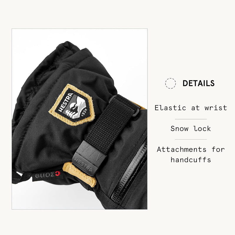 Hestra All Mountain CZone Herren-Fäustlinge Schwarz 6, Schwarz 6