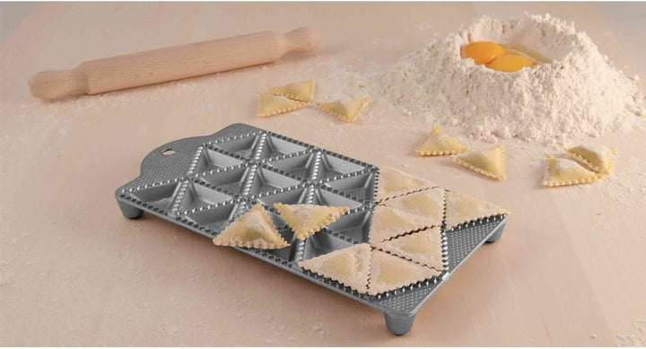 Vorrichtung aus Aluminium zur Herstellung von dreieckigen Ravioli 50 mm E162 Small, Small