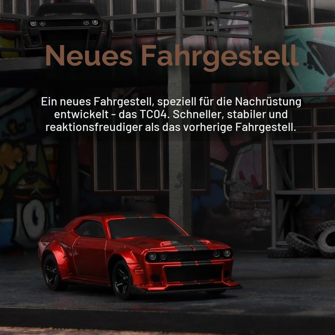 FLYCOLOR TurboRC 1:76 Mini Sportwagen 4CH 2.4GHZ Fernbedienung Full Proportional RTR Kit mit 2 austa