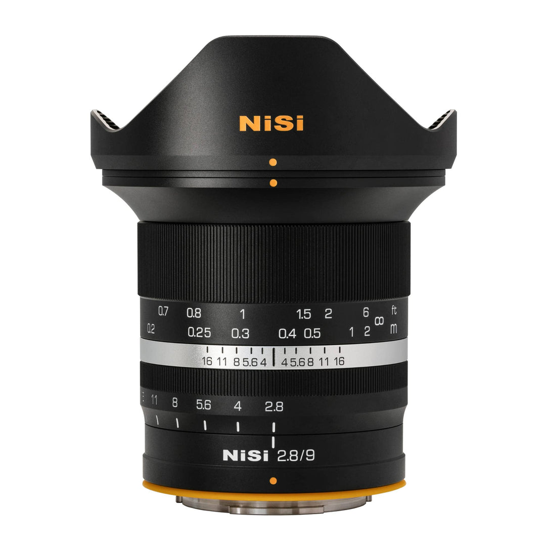 NiSi 9mm F2.8 ASPH Sonnensterne Ultra-Weitwinkel APS-C System Kamera Objektiv für Sony E-Mount, Für