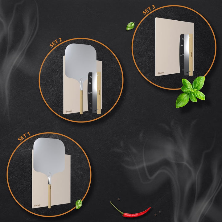 CLP Pizzastein eckig aus Cordierit mit Rezeptbuch für Backofen & Grill 38x30 cm I Einzeln oder als S