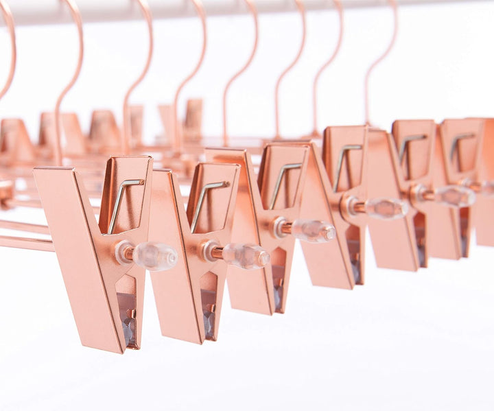 EU Hochleistungs-Metallbügel (Rose Gold Copper Color- Skirt Hanger, 10) Rose Gold Copper Color- Skir