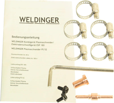 WELDINGER EPS180 Elektroden-Schweissinverter + Plasmaschneider Kombigerät 180A/45 A 5 Jahre Garantie