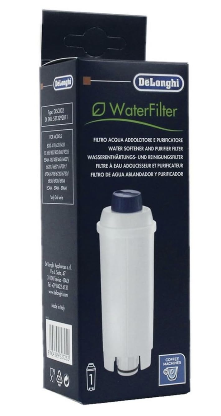 4 x DeLonghi Filter für Enthärter DLSC002 ECAM ESAM ETAM EC820; Grösse 4 Stück (1er Pack