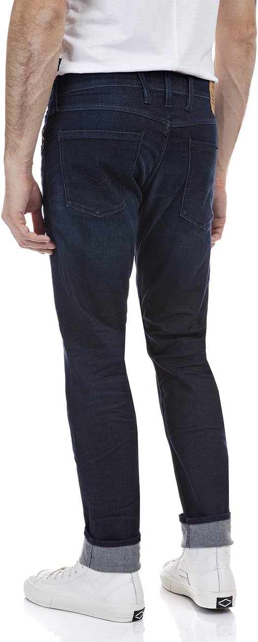 Replay Herren Jeans 28 Dark Blue 007, 28 Dark Blue 007