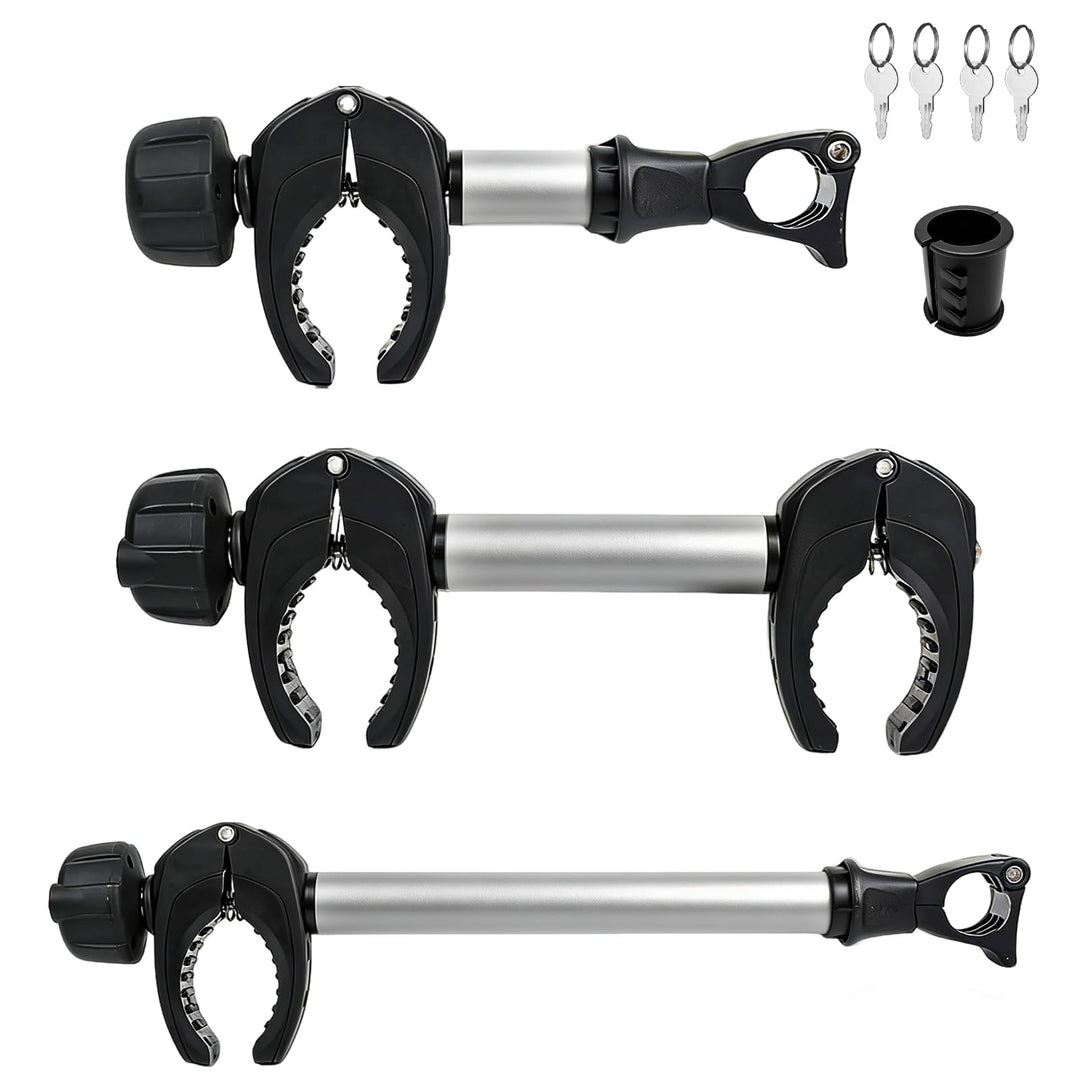 Rahmenhalter für Heck, Abschliessbare Rahmenhalterung für Fahrradträge für U-Bügelrohr (25cm+32cm+45