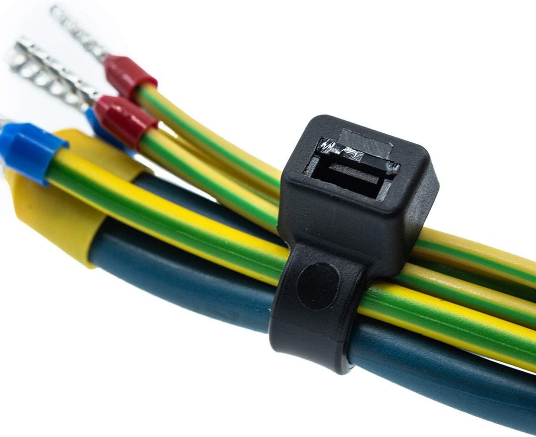ERKO 100 Stück professionelle Kabelbinder 250 x 7,6 mm UV-beständiger Halter für den Kabelweg Halter