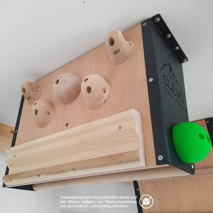 Clevo Kletterboard Deckenbefestigung Hangboard, Trainingsboard für Boulder Training zu Hause, Befest