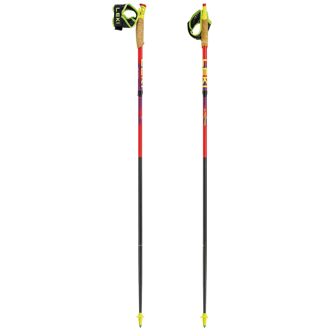 LEKI Ultratrail FX.One Trailrunning Stöcke Damen & Herren | faltbar aus Carbon | Ultraleicht | Fixlä