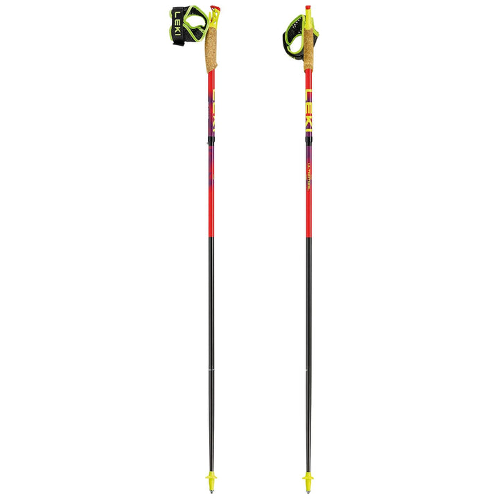 LEKI Ultratrail FX.One Trailrunning Stöcke Damen & Herren | faltbar aus Carbon | Ultraleicht | Fixlä