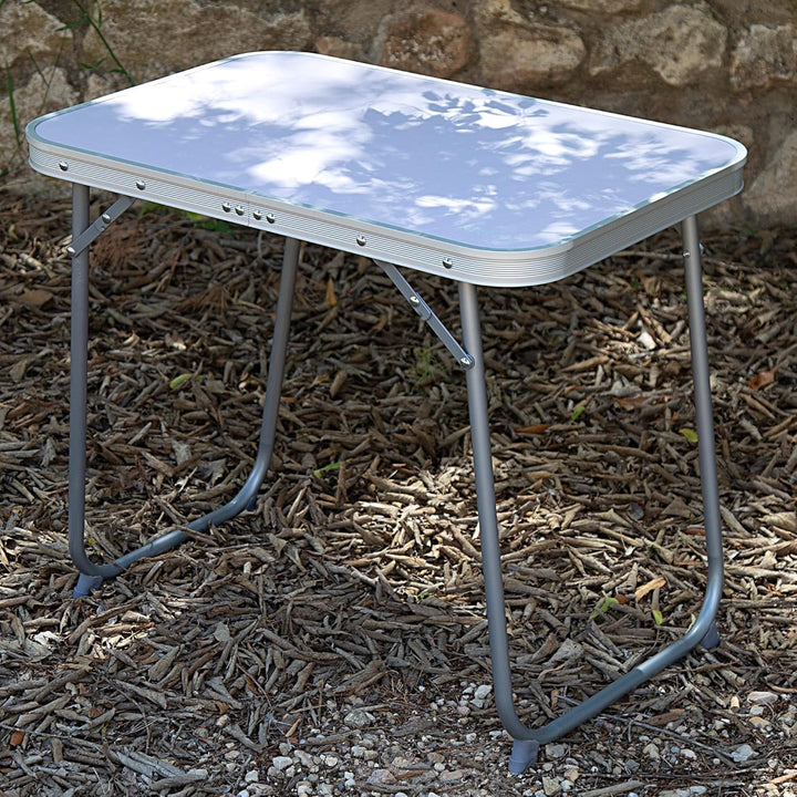 Aktive 52870-Klapptisch Camping 60 x 40 x 50 cm, Aluminium, Nicht anwendbar, 60x40x50 cm, 60x40x50 c