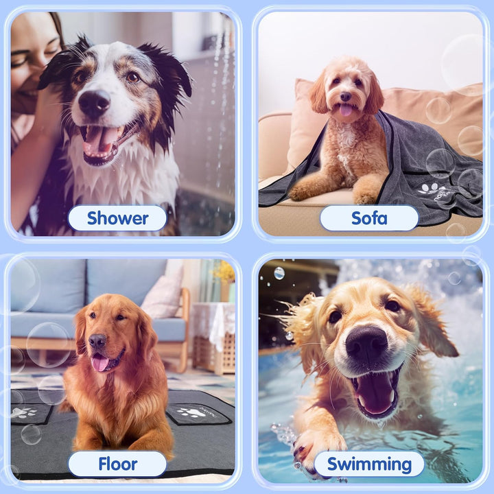 Nobleza Hundehandtuch, Mikrofaser Hundehandtuch, Hundehandtuch extra saugfähig, Weich & Langlebig Pr
