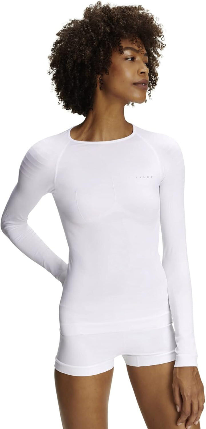 FALKE Damen Warm Round Neck Funktionsshirt Langarmshirt für milde bis kalte Temperaturen warme Sport