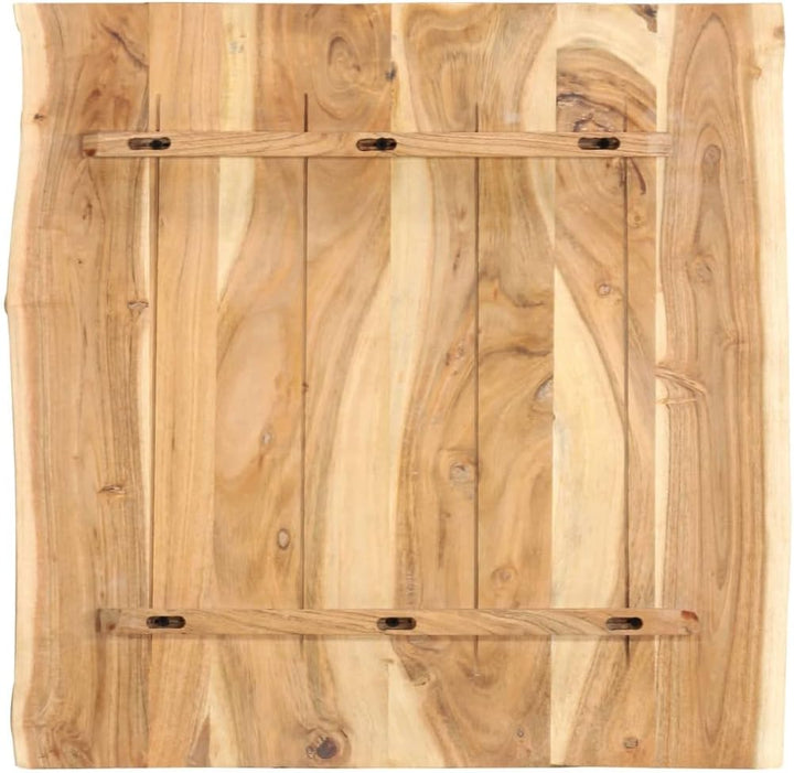 vidaXL Massivholz Tischplatte Baumkante Massivholzplatte Akazie 58x(50-60) x2,5cm 58 x 60 x 2.5 cm,