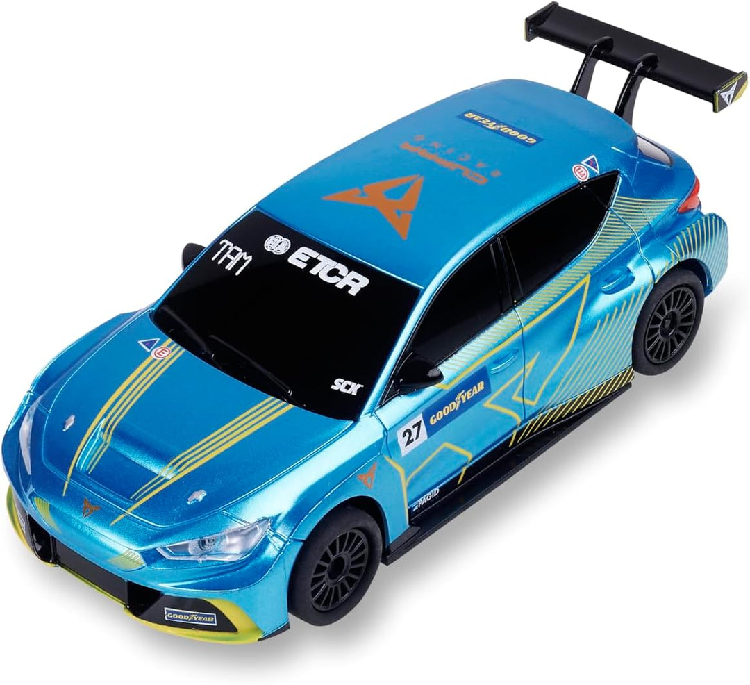 SCALEXTRIC - Kompakte Rennstrecke - Komplette Rennstrecke - 2 Autos und 2 Fernbedienungen im Lieferu