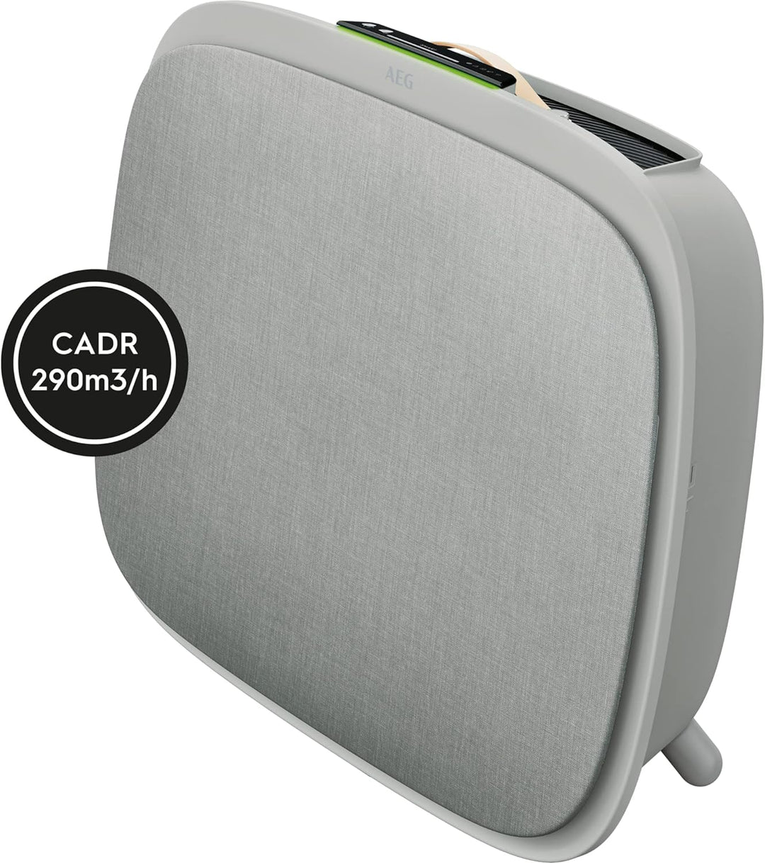 AEG AX71-304GY Luftreiniger / beseitigt 99,9% luftgetragener Bakterien / Automatik-Modus / Luftquali