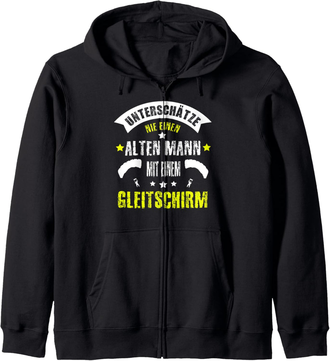 Paragliding Spruch Paragleiter Geschenk Gleitschirmflieger Kapuzenjacke