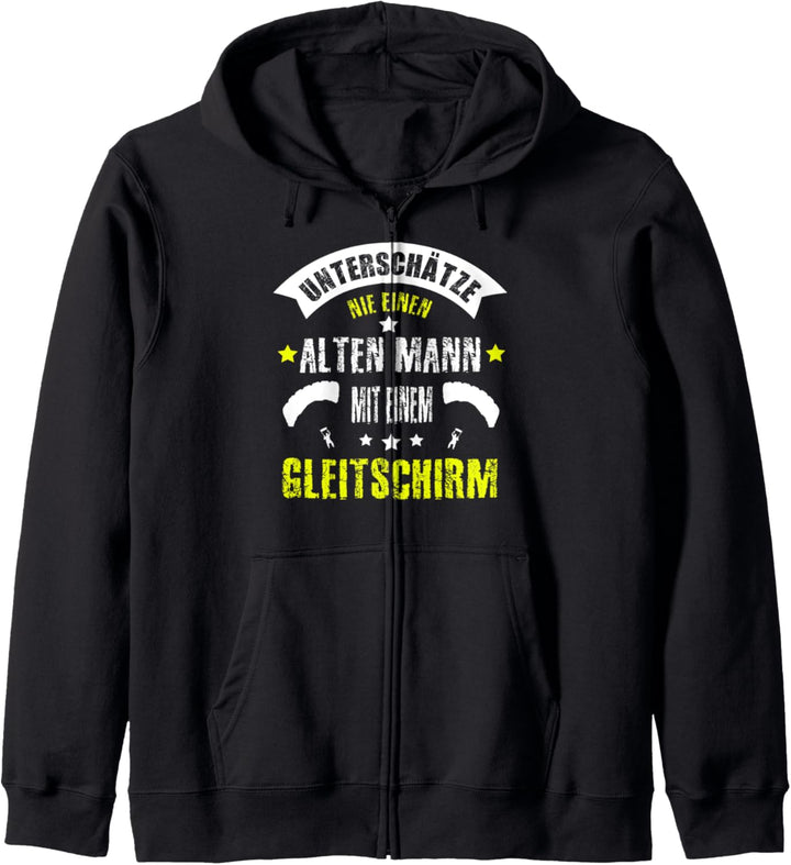 Paragliding Spruch Paragleiter Geschenk Gleitschirmflieger Kapuzenjacke