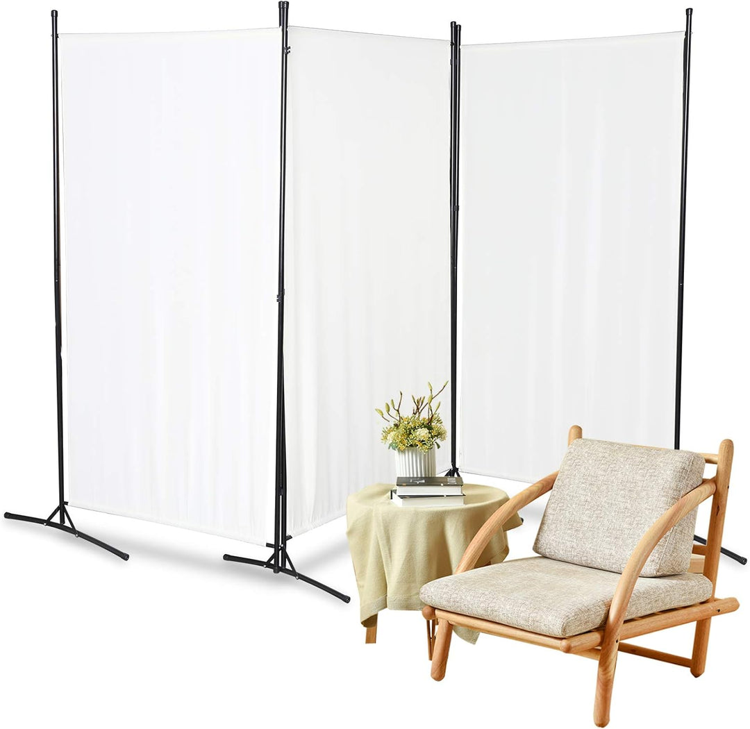 Gimisgu Paravent 260x180cm Raumteiler Gross Garten Stellwand Trennwand Balkon Sichtschutz, 3 Teilig,