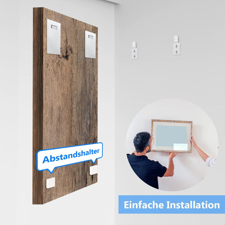 Alu Dibond und Acrylglas Aufhängung, selbstklebende Bildaufhängung spiegelhalterung - Befestigungsse