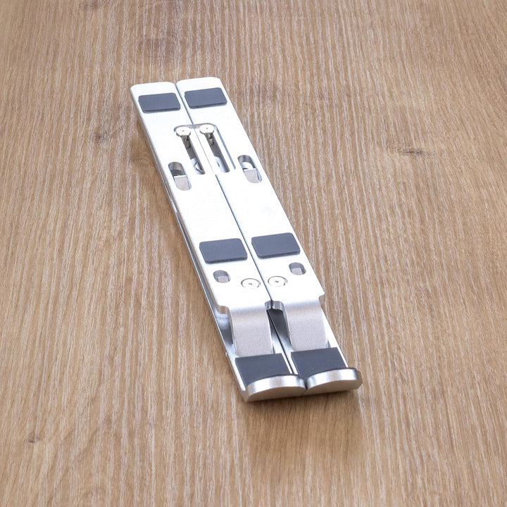 Ergolutions® Mobiler Aluminium Laptopständer - Faltbar, Höhenverstellbar, Universal für alle Geräte,
