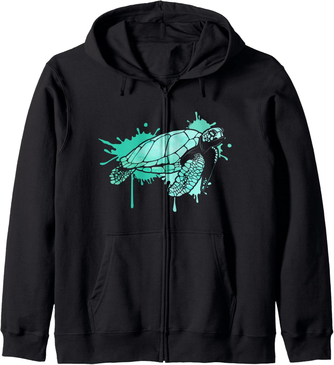 Vintage Retro Schildkröte Taucher Kapuzenjacke