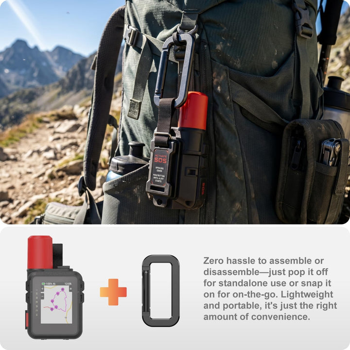 TUSITA Rucksack Halterung Zubehör Kompatibel mit Garmin inReach Mini 3 / Plus Satelliten Kommunikati