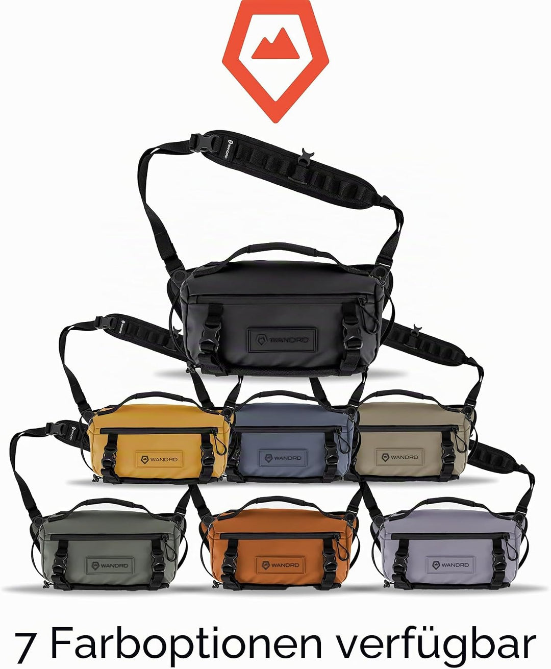 WANDRD Rogue Sling 0Y-784H-R8U9 Tasche mit 9 l Fassungsvermögen, leicht, wetterbeständig, für den tä