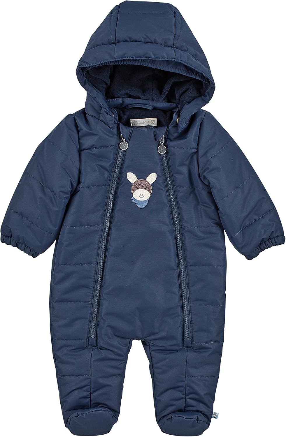 Sterntaler Unisex Kinder Overall Baby Overall gesteppt mit Kapuze Esel Emmi 74 Marine, 74 Marine