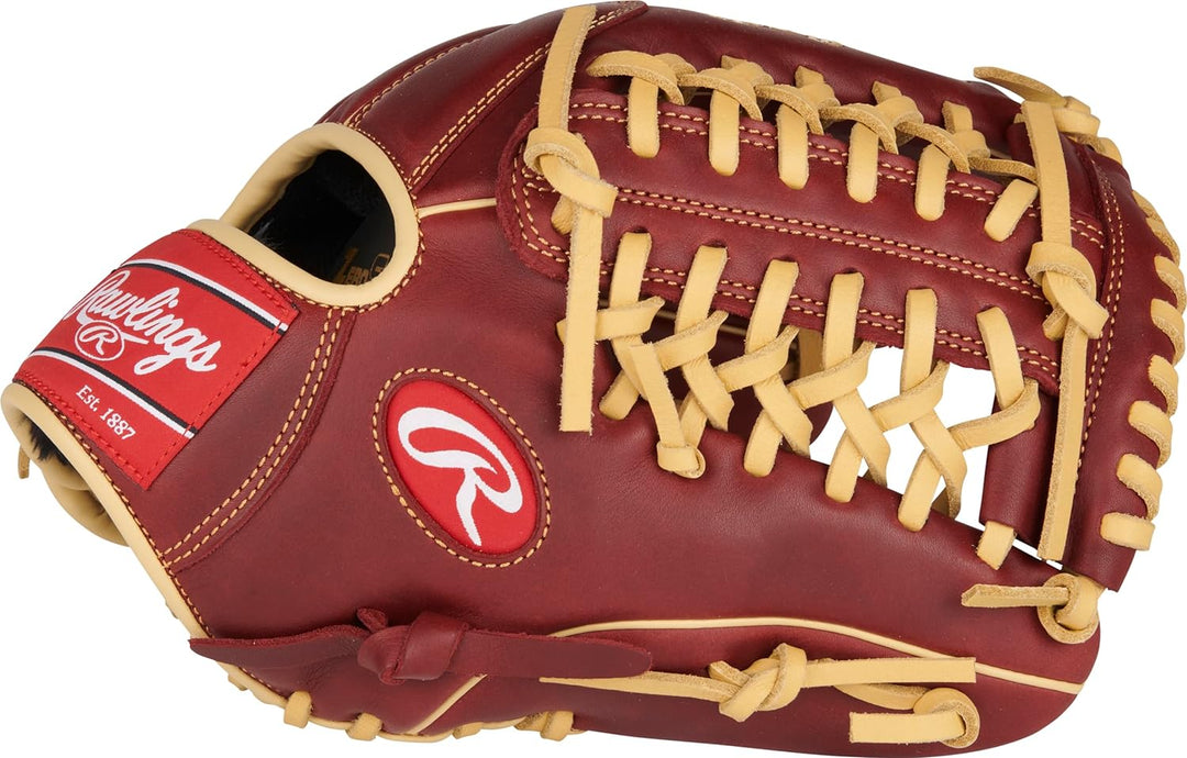 Rawlings Sandlot Baseball-Handschuh-Serie Rechte Hand Wurf Infield / Krug 29,8 cm – Trapeznetz – Bur