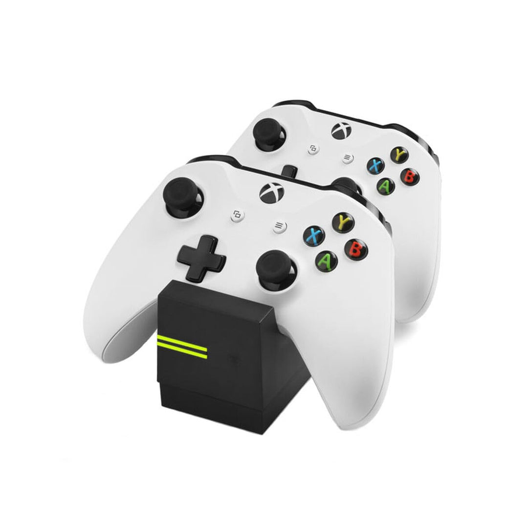 snakebyte Xbox One TWIN:CHARGE X - schwarz – Ladegerät/Ladestation für Xbox One S/Xbox One X/Xbox El