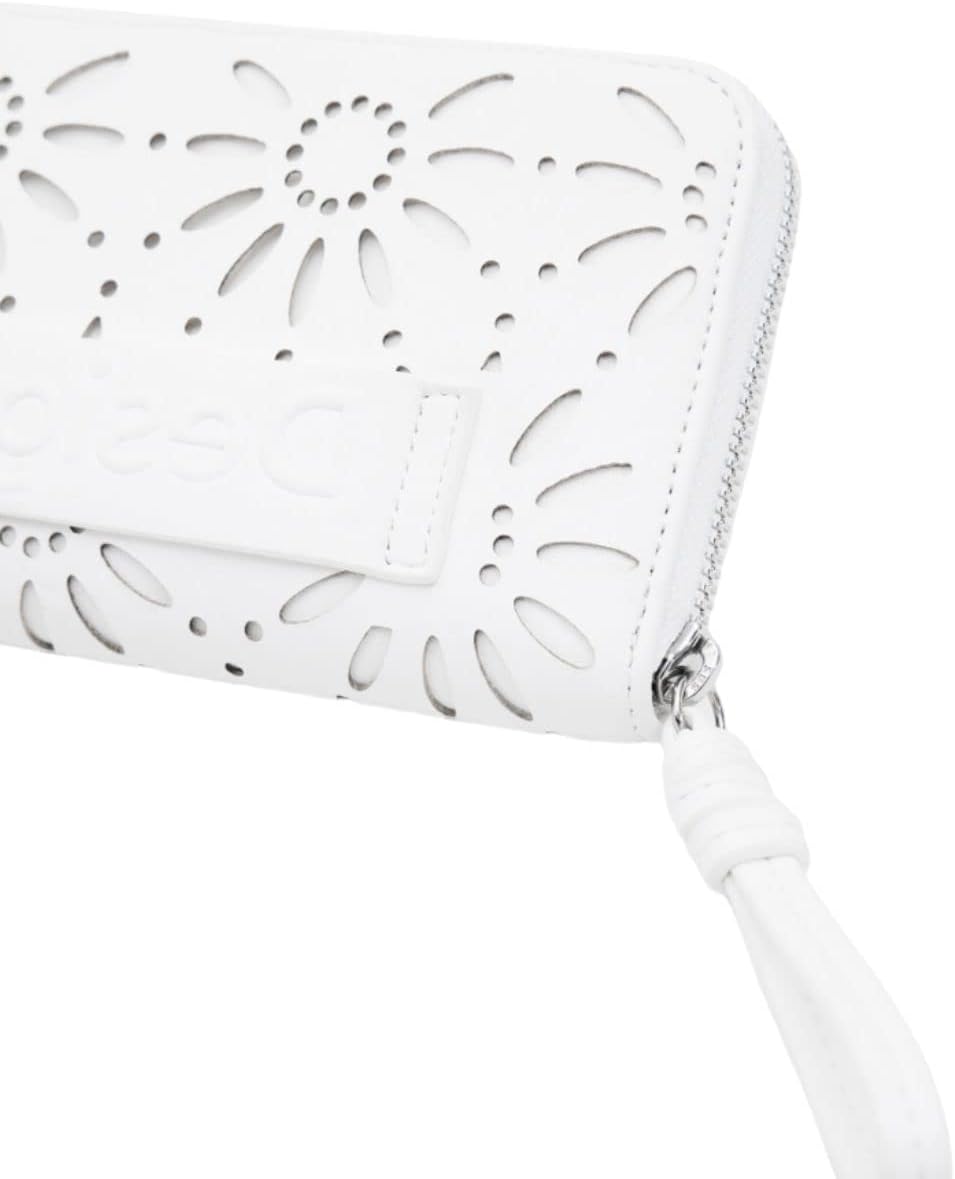 Desigual Womens Mone_Dandelion Fiona Brieftasche Geldbörse Portemonnaie (Weiss)