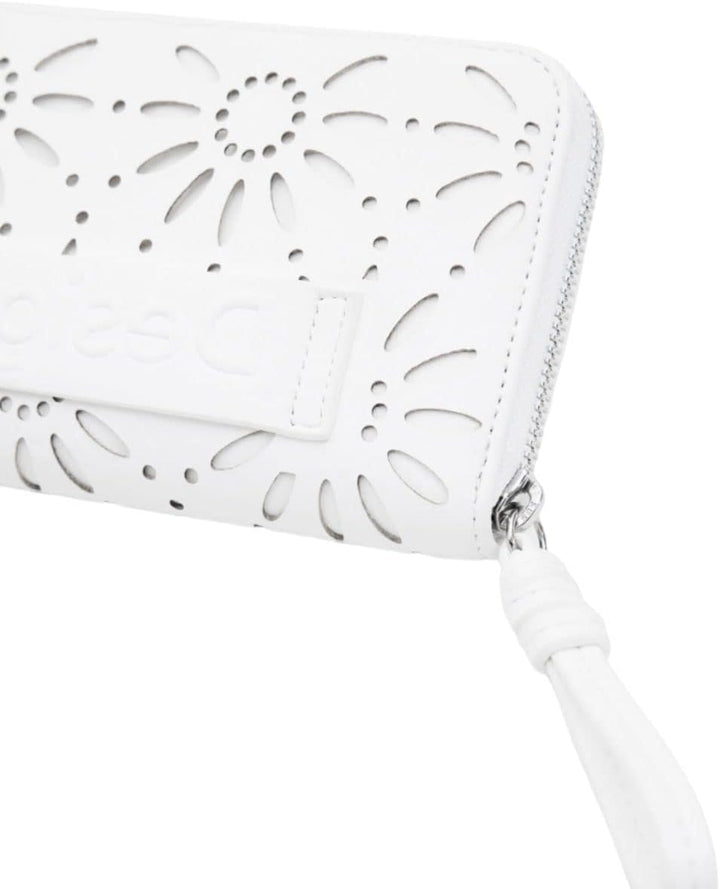 Desigual Womens Mone_Dandelion Fiona Brieftasche Geldbörse Portemonnaie (Weiss)