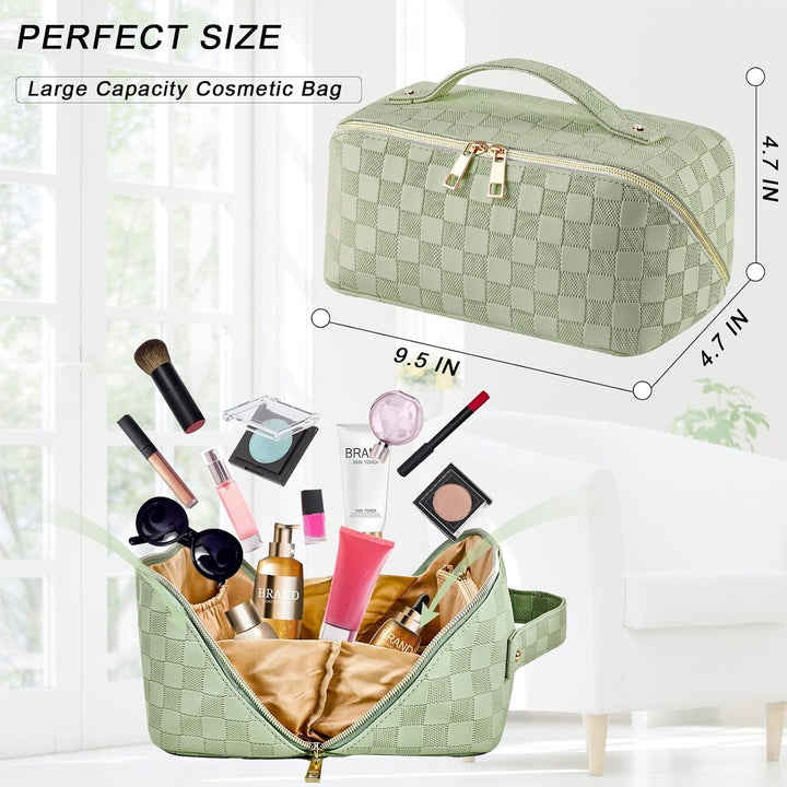 Bestash Reise Kosmetiktasche Damen mit Grossem,Tragbare Reise Make Up Tasche,Wasserdichter Schminkta