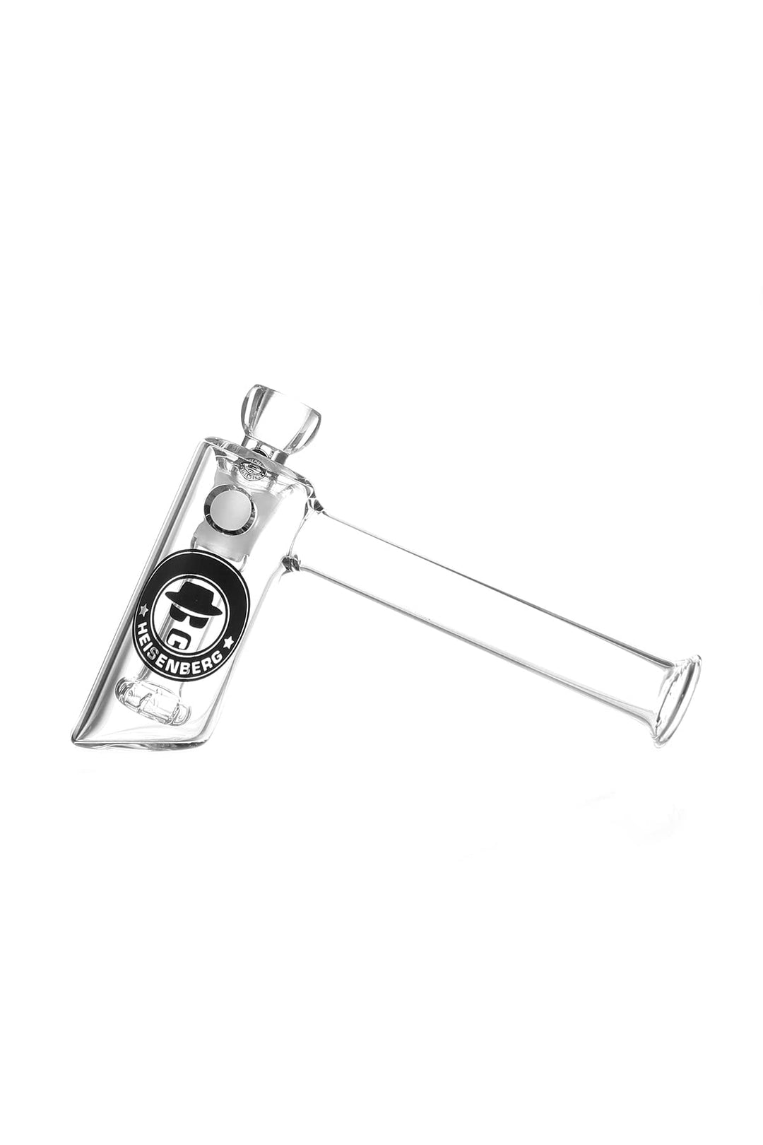 Heisenberg Single Bubble Glasbong Blubber mit 18.8 Schliff (NS19) mit SingleDisc Circulator und Kick